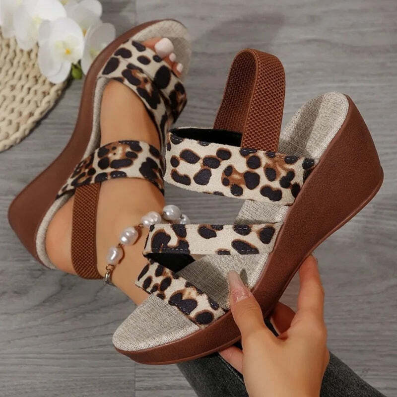 Espadrille leopard femme Podoways