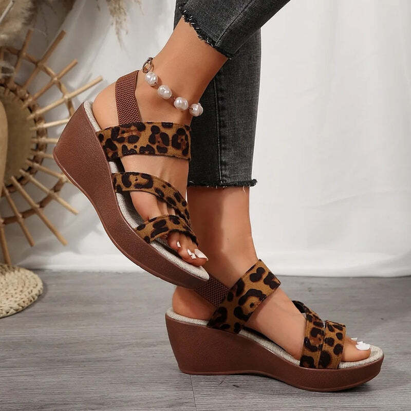Espadrille leopard femme Podoways