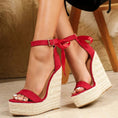 Charger l'image dans la visionneuse de la galerie, Espadrille rouge pour femme Podoways

