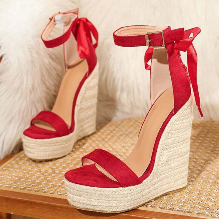 Espadrille rouge pour femme Podoways