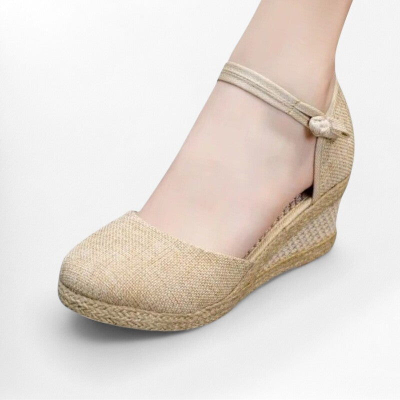 Espadrille type sandale femme Podoways 35 Wheat