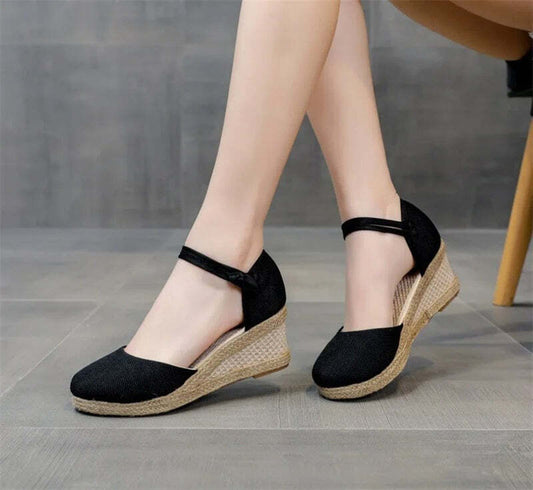 Espadrille type sandale femme Podoways 35 Black
