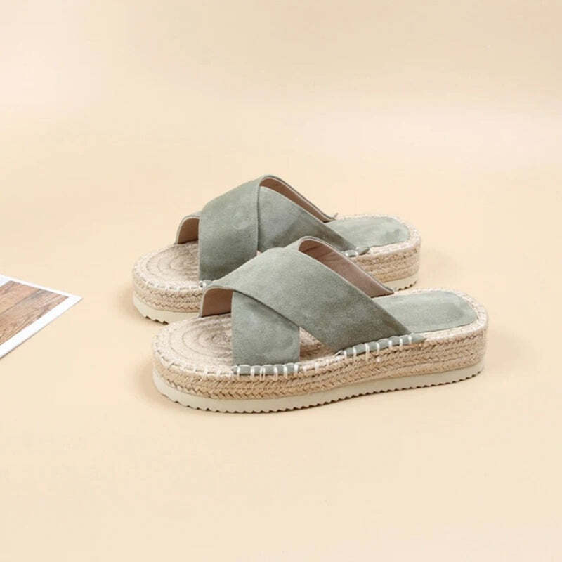 Espadrille verte femme Podoways