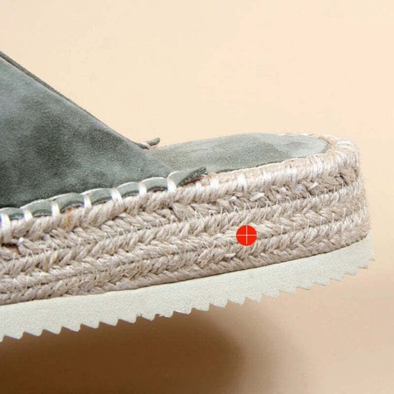 Espadrille verte femme Podoways