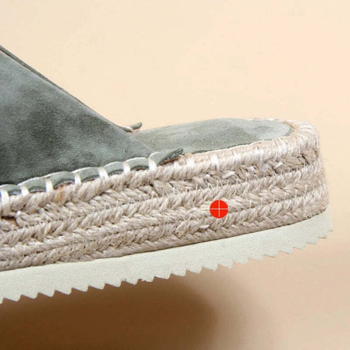 Espadrille verte femme Podoways
