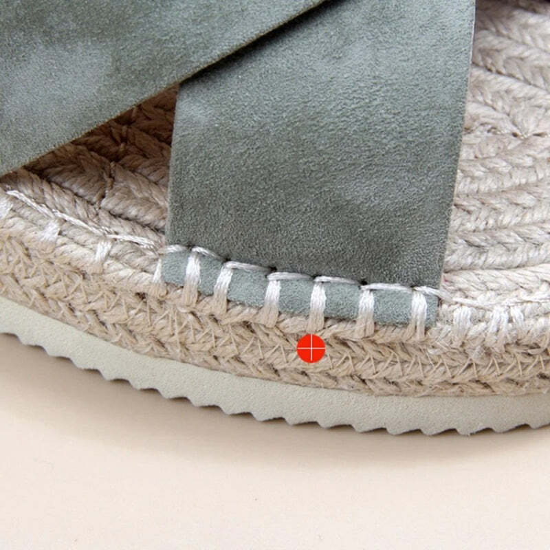 Espadrille verte femme Podoways