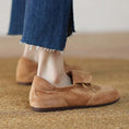 Charger l'image dans la visionneuse de la galerie, Espadrille cuire Daim femme Podoways
