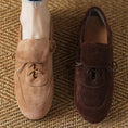 Charger l'image dans la visionneuse de la galerie, Espadrille cuire Daim femme Podoways

