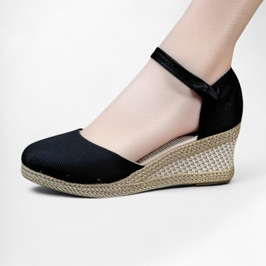 Espadrille femme chic de soirée Podoways 34 Black