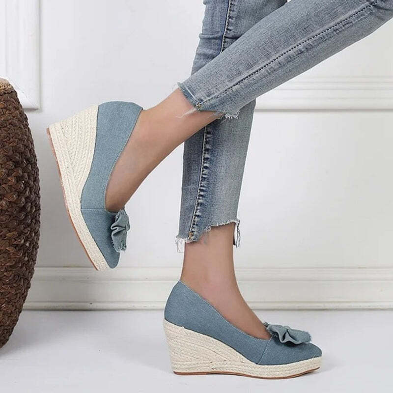 Espadrilles bleu marine femme Podoways