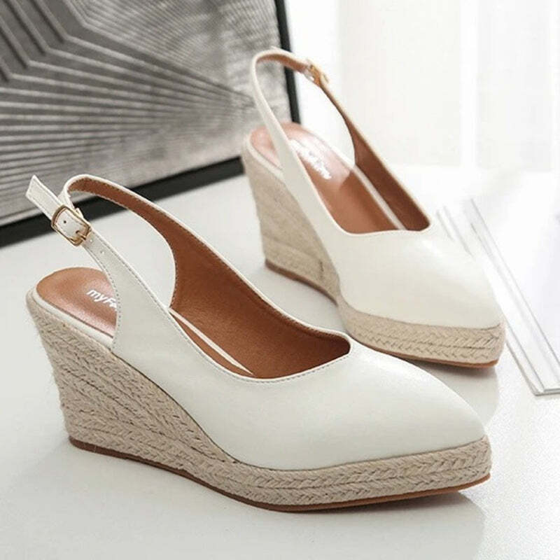Espadrilles bleu marine femme Podoways 35 Blanc