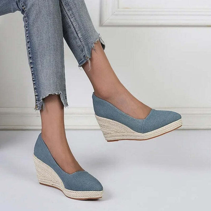 Espadrilles bleu marine femme Podoways