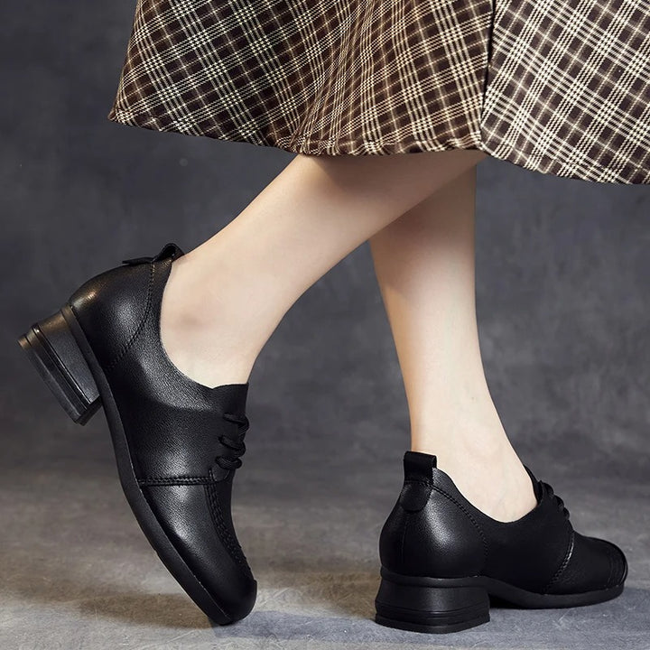 Mocassin talon de 4 cm pour femme  Podoways 36 Black 