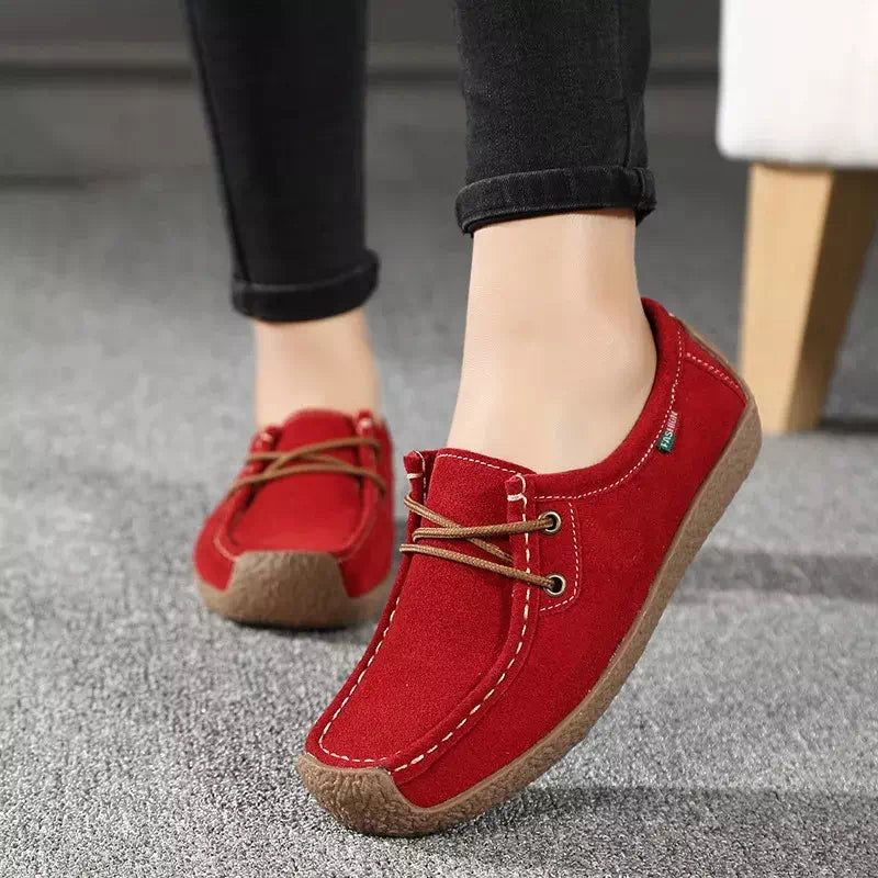 Mocassin à lacets pour femme  Podoways 36 Red 