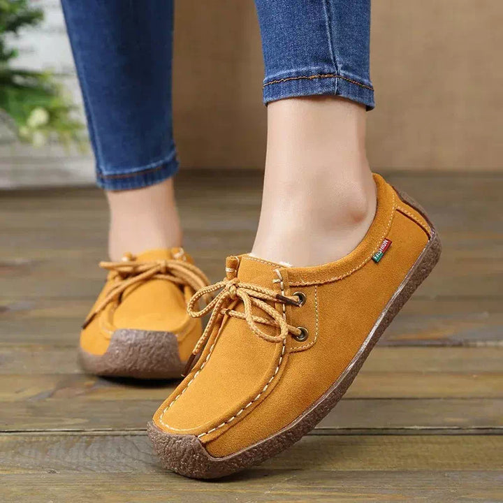 Mocassin à lacets pour femme  Podoways 36 Yellow 