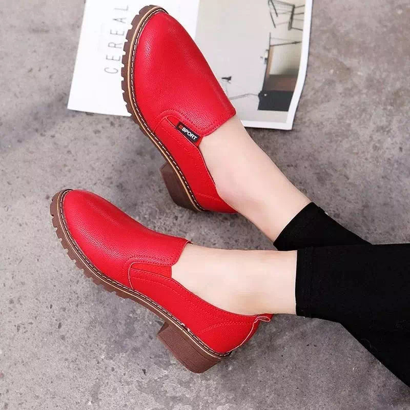 Mocassin en cuir blanc pour femme  Podoways   
