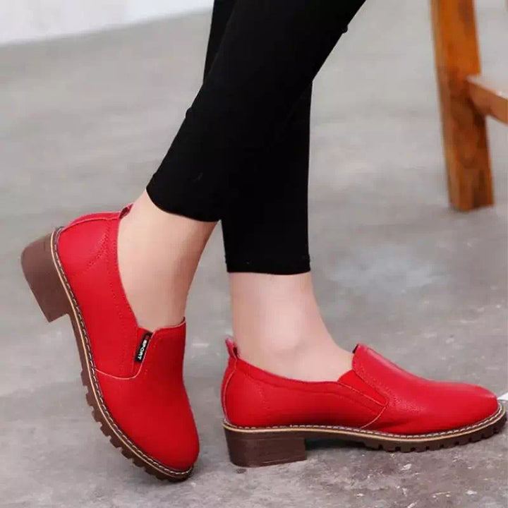 Mocassin en cuir blanc pour femme  Podoways   