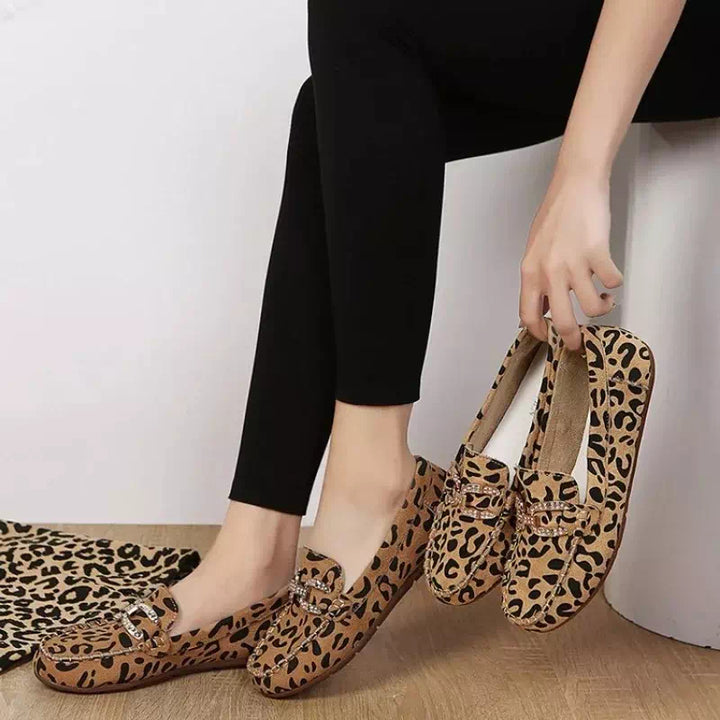 Mocassin leopard pour femme  Podoways   