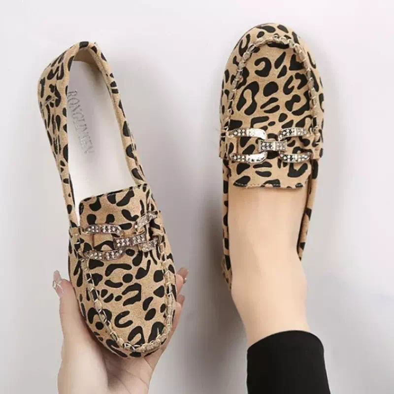 Mocassin leopard pour femme Podoways 36 Wheat