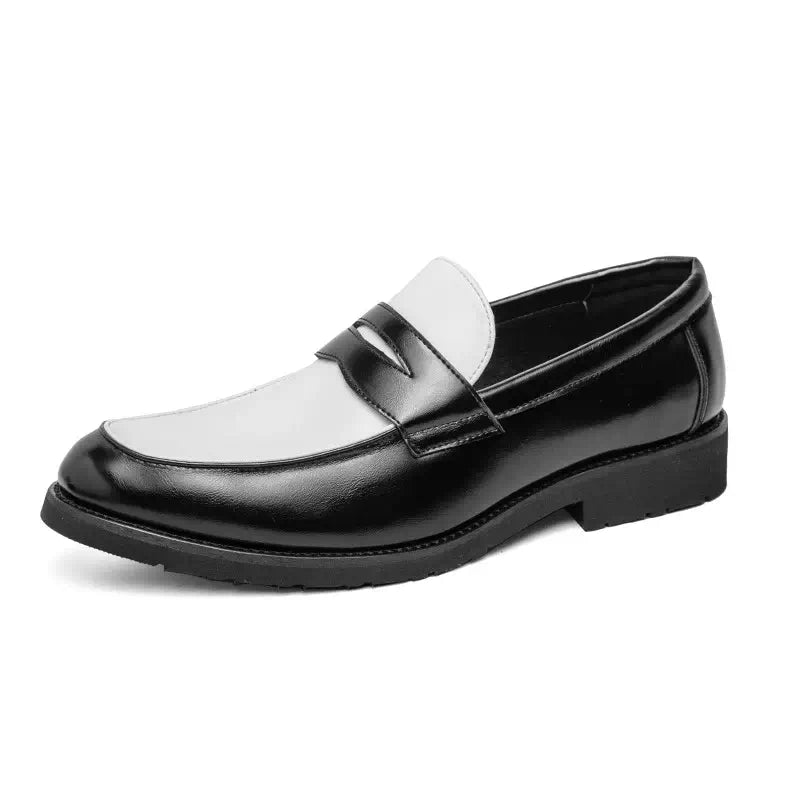 Mocassin noir et blanc pour femme - spécial liquidation Podoways 38 Black