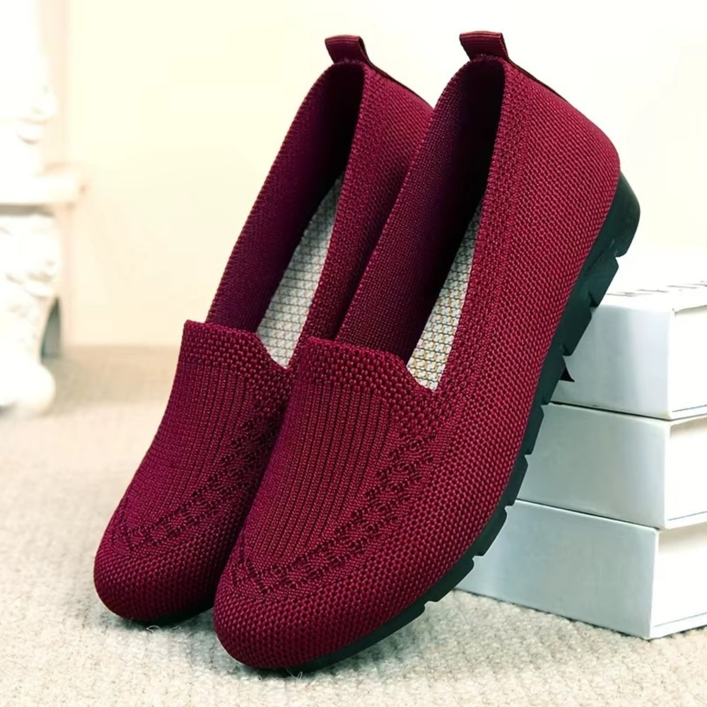 Mocassins Légers Femme – Chaussures Respirantes et Antidérapantes Podoways 35 DarkRed