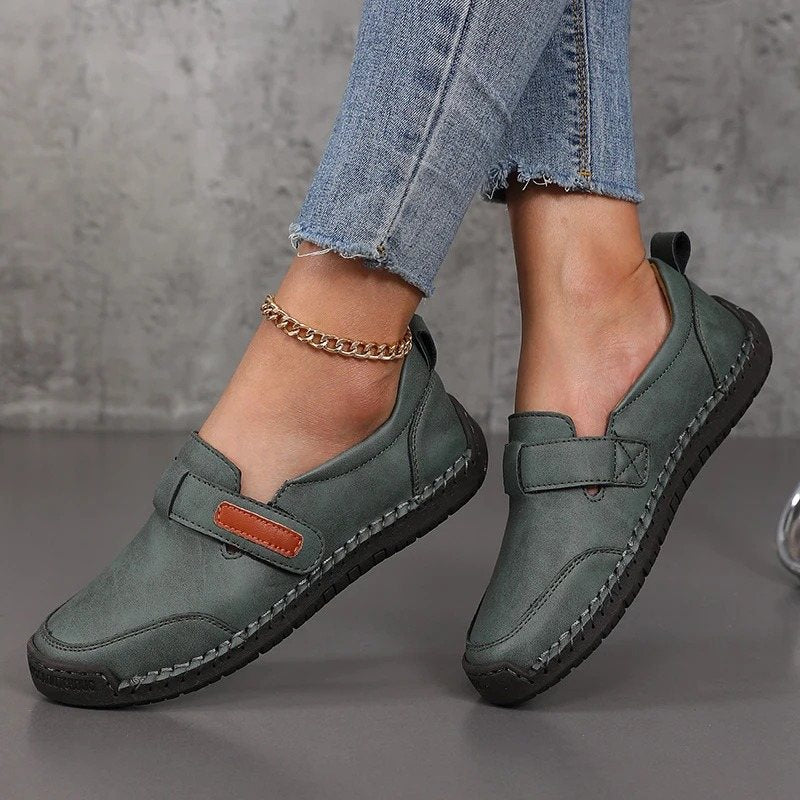 Mocassins orthopédiques d’été femme en cuir Podoways
