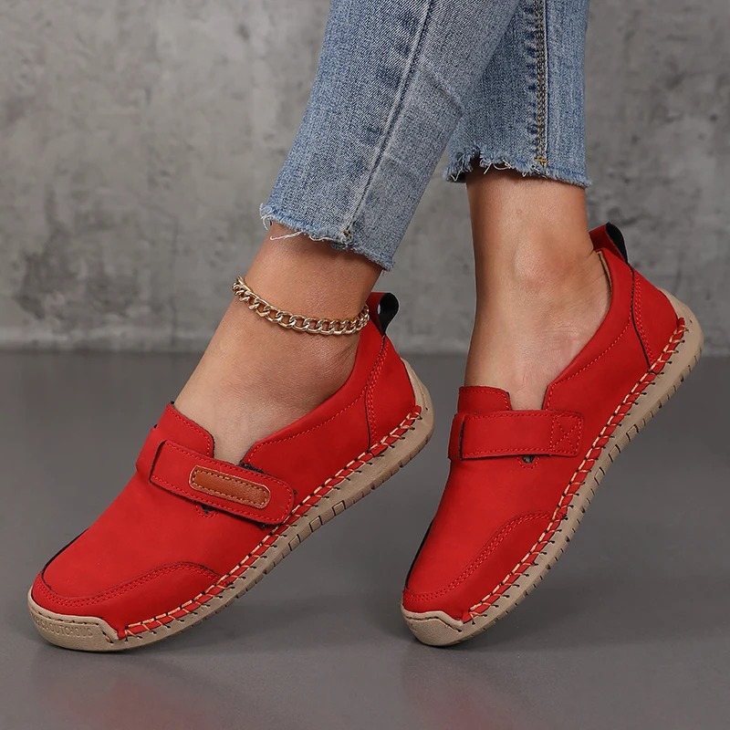 Mocassins orthopédiques d’été femme en cuir Podoways