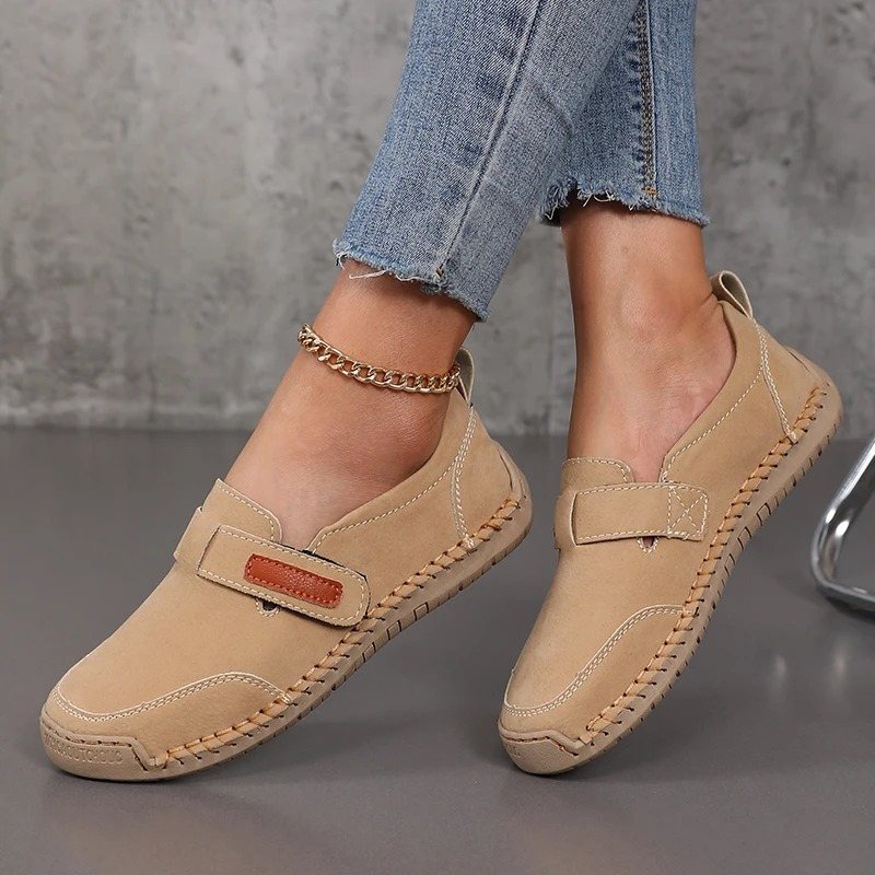 Mocassins orthopédiques d’été femme en cuir Podoways