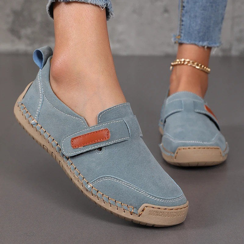 Mocassins orthopédiques d’été femme en cuir Podoways