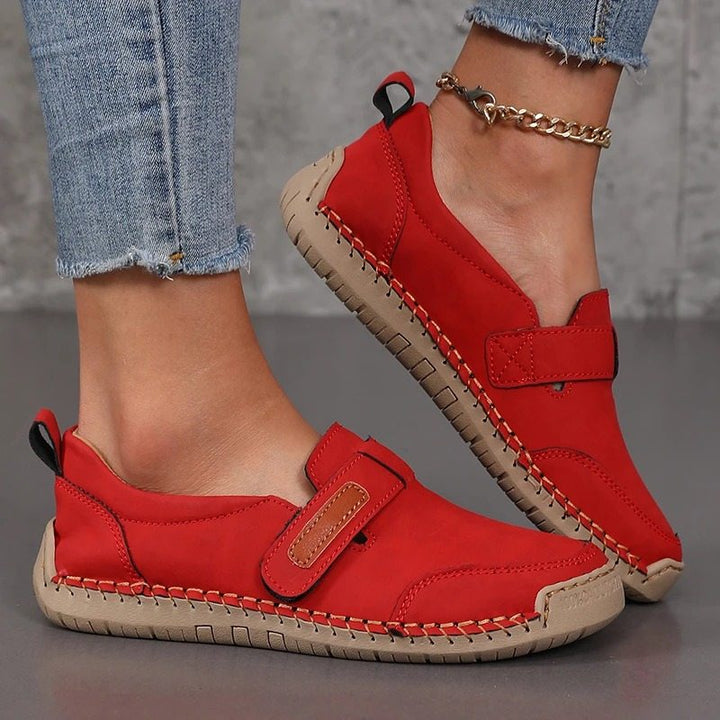 Mocassins orthopédiques d’été femme en cuir Podoways 36 Red