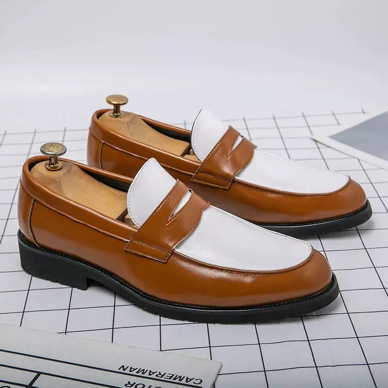 Mocassin noir et blanc pour femme  Podoways   