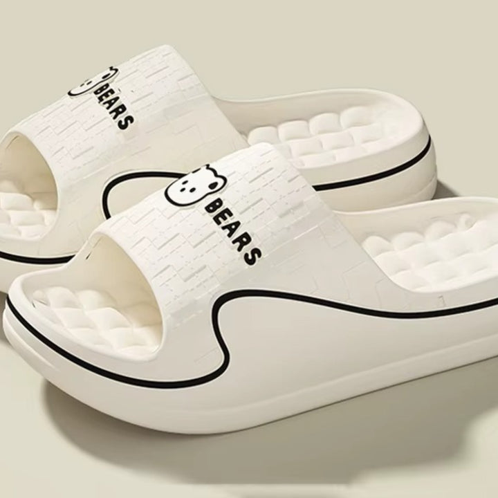 Mules Confortables Femme – Semelle Épaisse et Légère Podoways 36 Blanc