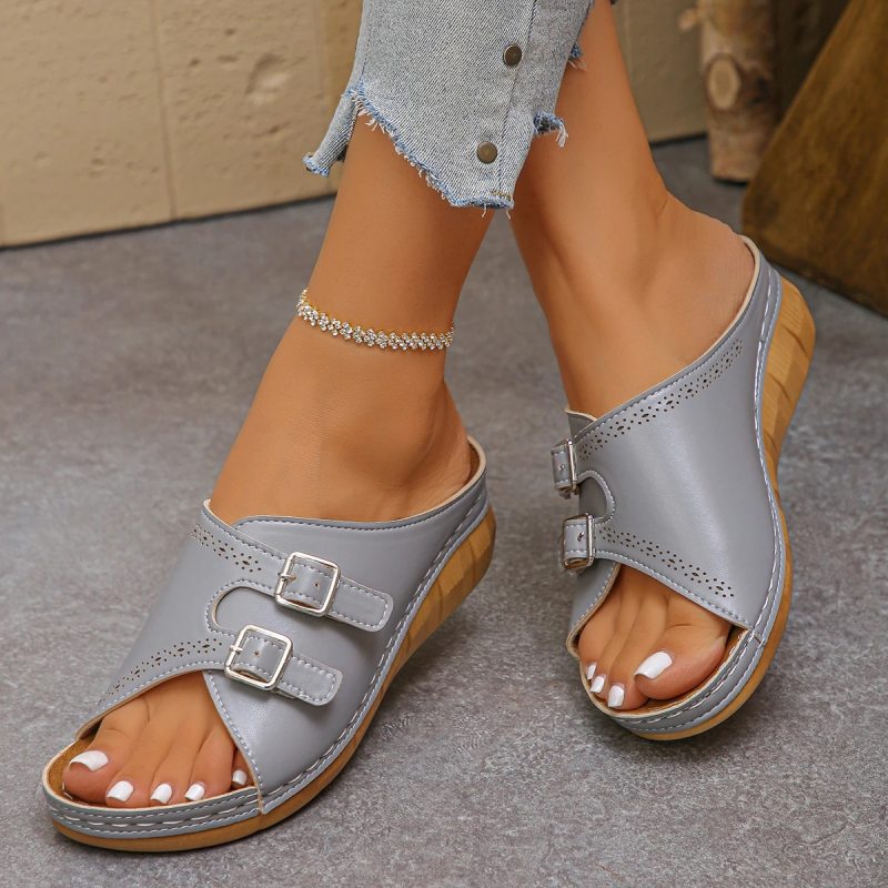 Mules femme confort estival orthopédiques Podoways 36 Silver