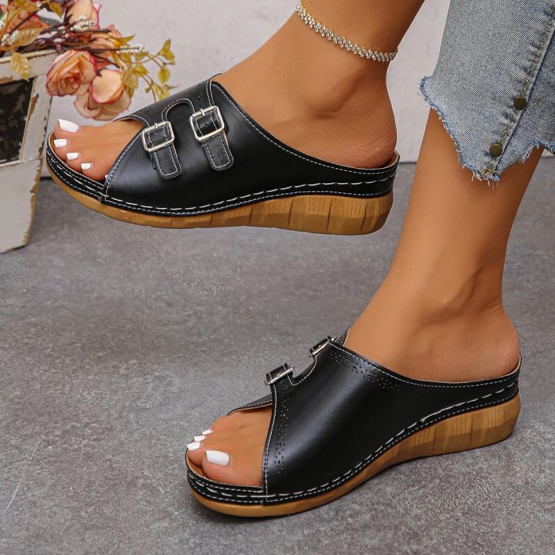 Mules femme confort estival orthopédiques Podoways 36 Black