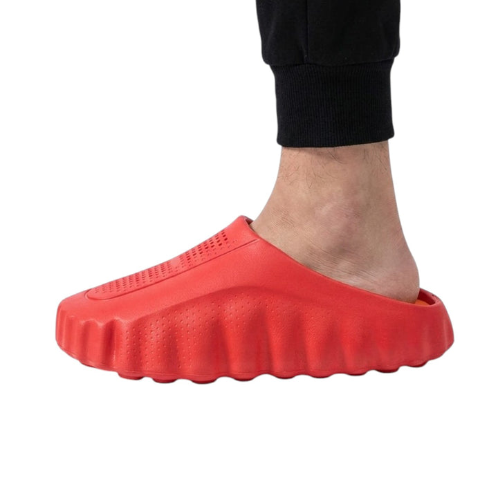 Mules Massage Homme – Semelle Épaisse, Souple et Antidérapante Podoways 40 Red