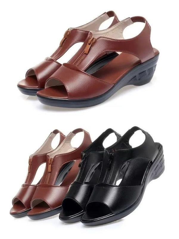 Sandales femme couleur camel Podoways
