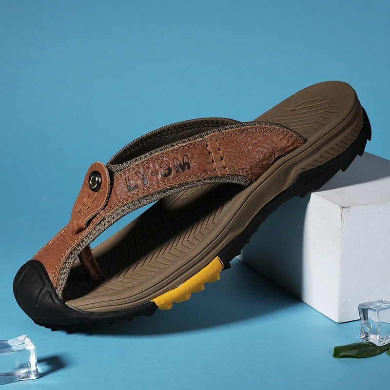 Sandale grecque homme Podoways 38 Chocolate