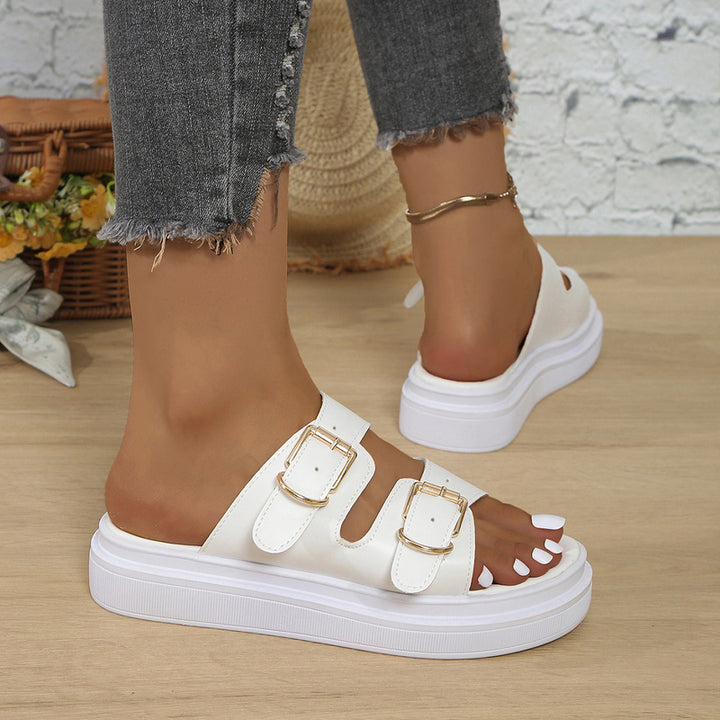 Sandales femme en cuir confortables et compensées Podoways