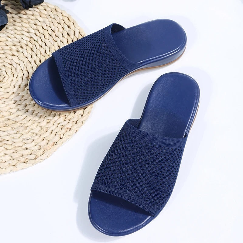 Sandales femme bleu marine Podoways