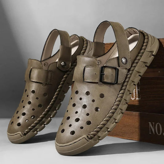 Sandales homme chic Podoways 38 DarkKhaki