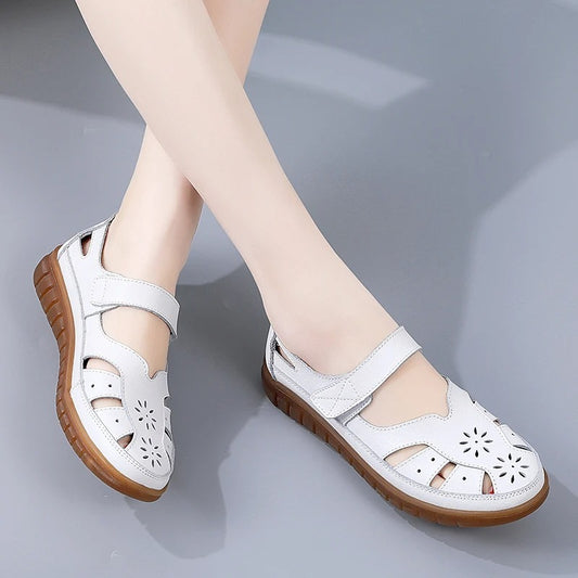 Sandales de marche femme - Idéales en ville - spécial liquidation Podoways 35 Blanc