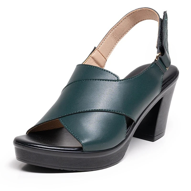 Sandales à talon tendance 2023 Podoways 36 Green