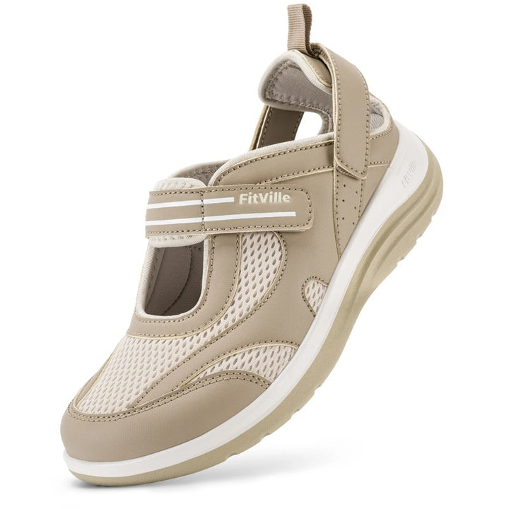Sandales velcro femme Podoways 36 Wheat