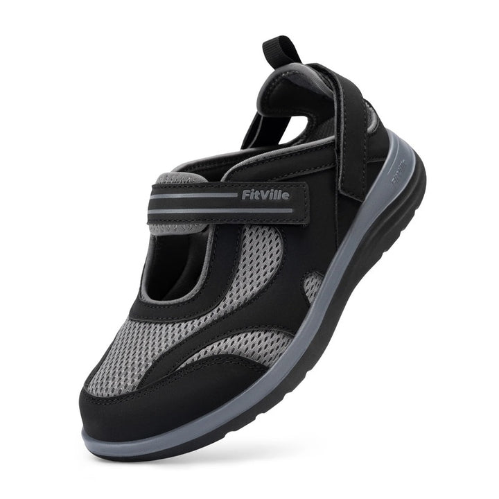 Sandales velcro femme Podoways 36 Black