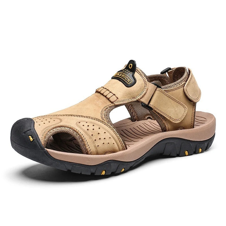 Sandales à scratch pour homme Podoways 38 Wheat