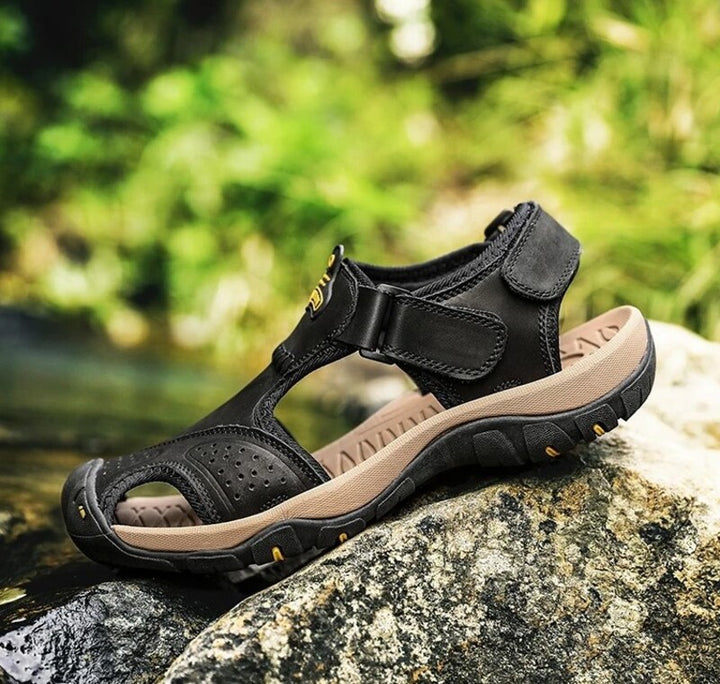 Sandales à scratch pour homme Podoways
