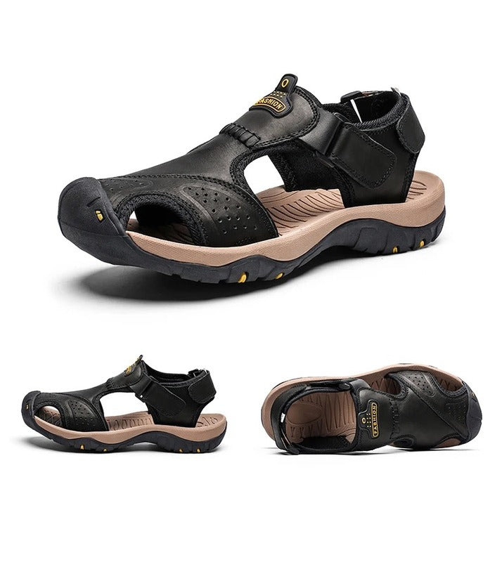 Sandales à scratch pour homme Podoways