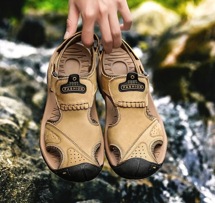 Sandales à scratch pour homme Podoways