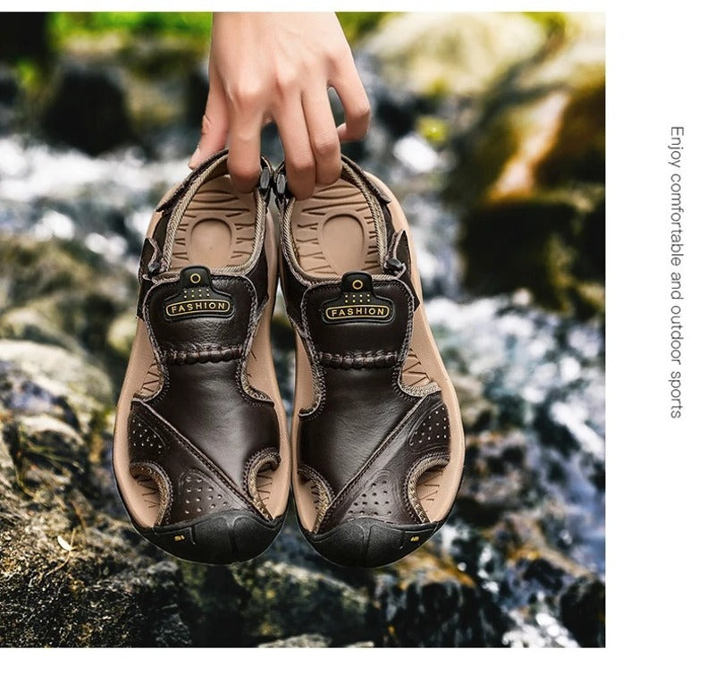 Sandales à scratch pour homme Podoways