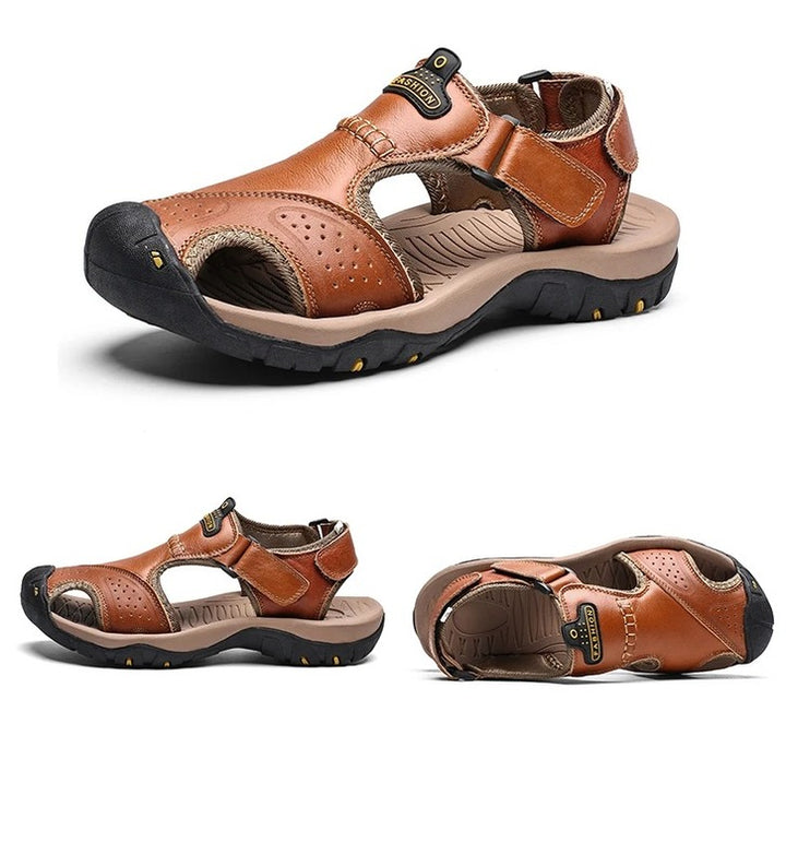 Sandales à scratch pour homme Podoways